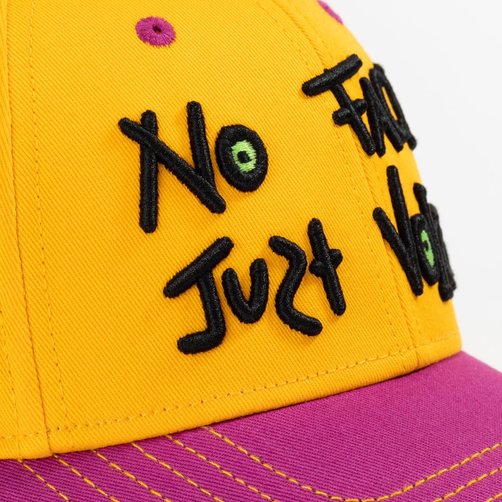 Buy Mustard Yellow No Face Just Voice Snapback Cap Online – Urban