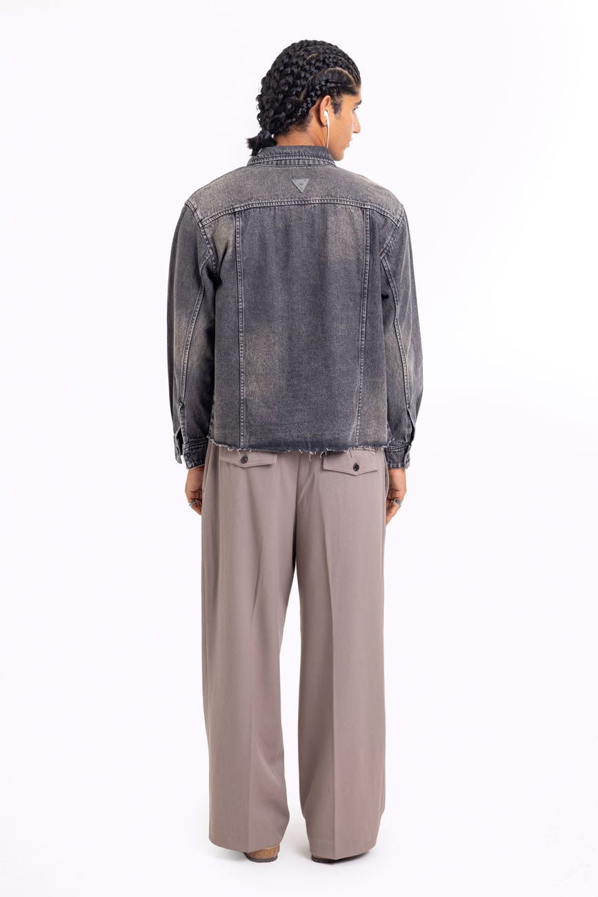 Novocaine // Frayed Hem Denim Jacket - Urban Monkey® - UM24A_DE_002_S