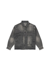 Novocaine // Frayed Hem Denim Jacket - Urban Monkey® - UM24A_DE_002_S