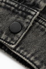 Novocaine // Frayed Hem Denim Jacket - Urban Monkey® - UM24A_DE_002_S