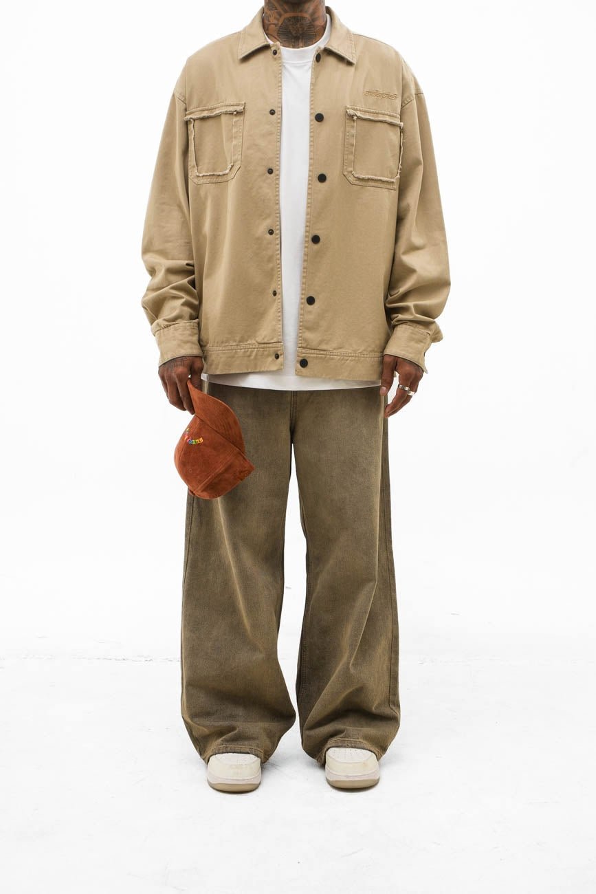 Overshirt // Khaki - Urban Monkey® - UM23A_SH_008_S