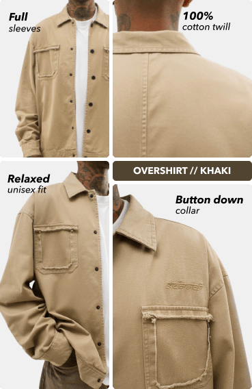 Overshirt // Khaki - Urban Monkey® - UM23A_SH_008_S