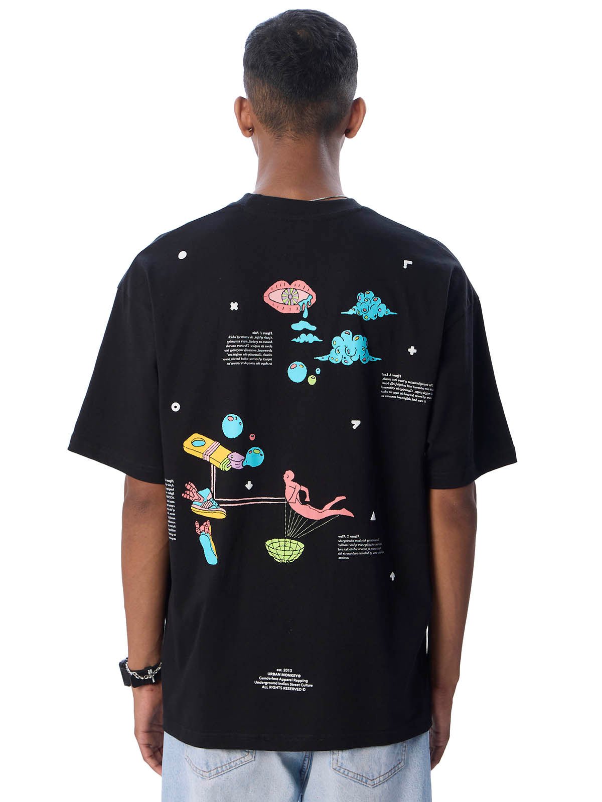 Paradise // Black - Urban Monkey® - 25TSBF6_BK_XS