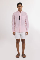 Linen Shirt // Baby Pink - Urban Monkey® - UM24A_SH_P002_S