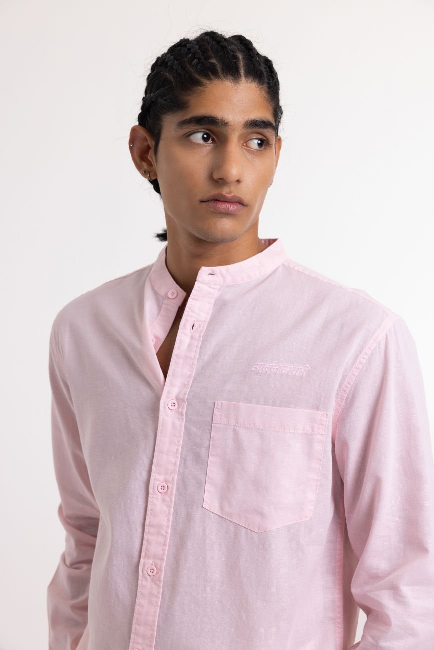 Linen Shirt // Baby Pink - Urban Monkey® - UM24A_SH_P002_S