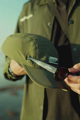 Foldable Camper Cap With Sunglasses Holder // Olive