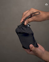 Foldable Outdoor Baseball Cap With Pocket // Black