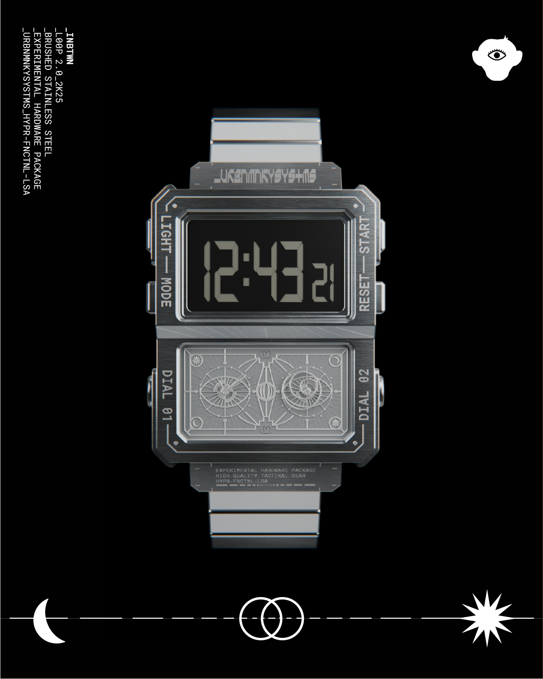 Inbtwn Silver: Stainless Steel Collectible Watch – Urban Monkey®