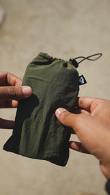 Foldable Camper Cap With Sunglasses Holder // Olive