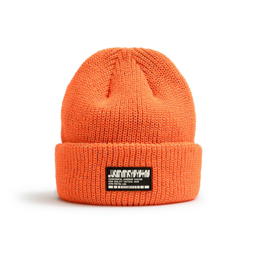 Reflective Fisherman Beanie // Orange