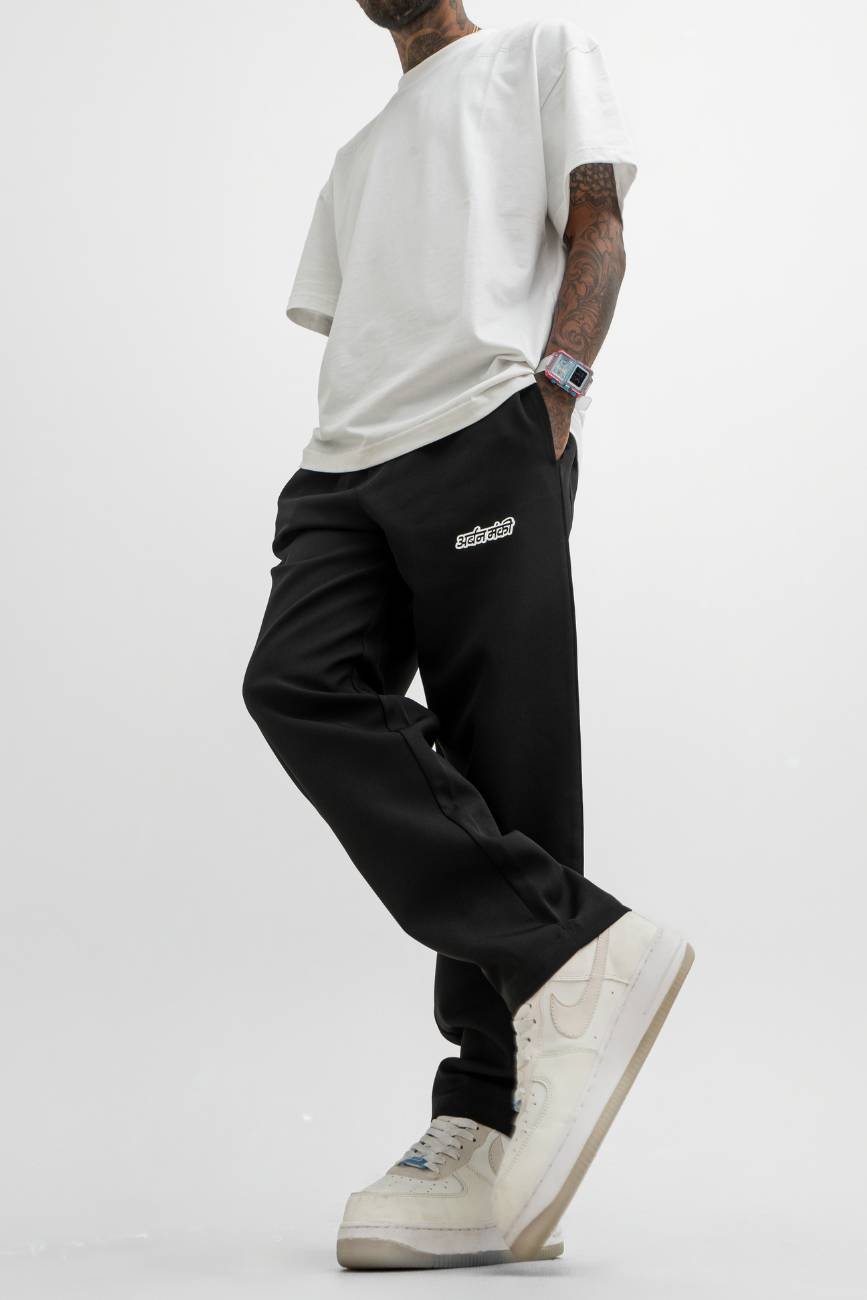 Relaxed Straight - Cut Track Pants // Black - Urban Monkey® - UM23_TRCK_001_S/28