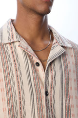 Retro Stripe Resort Shirt - Urban Monkey® - 25SHLF11_MCW_S