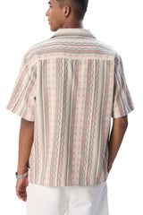 Retro Stripe Resort Shirt - Urban Monkey® - 25SHLF11_MCW_S