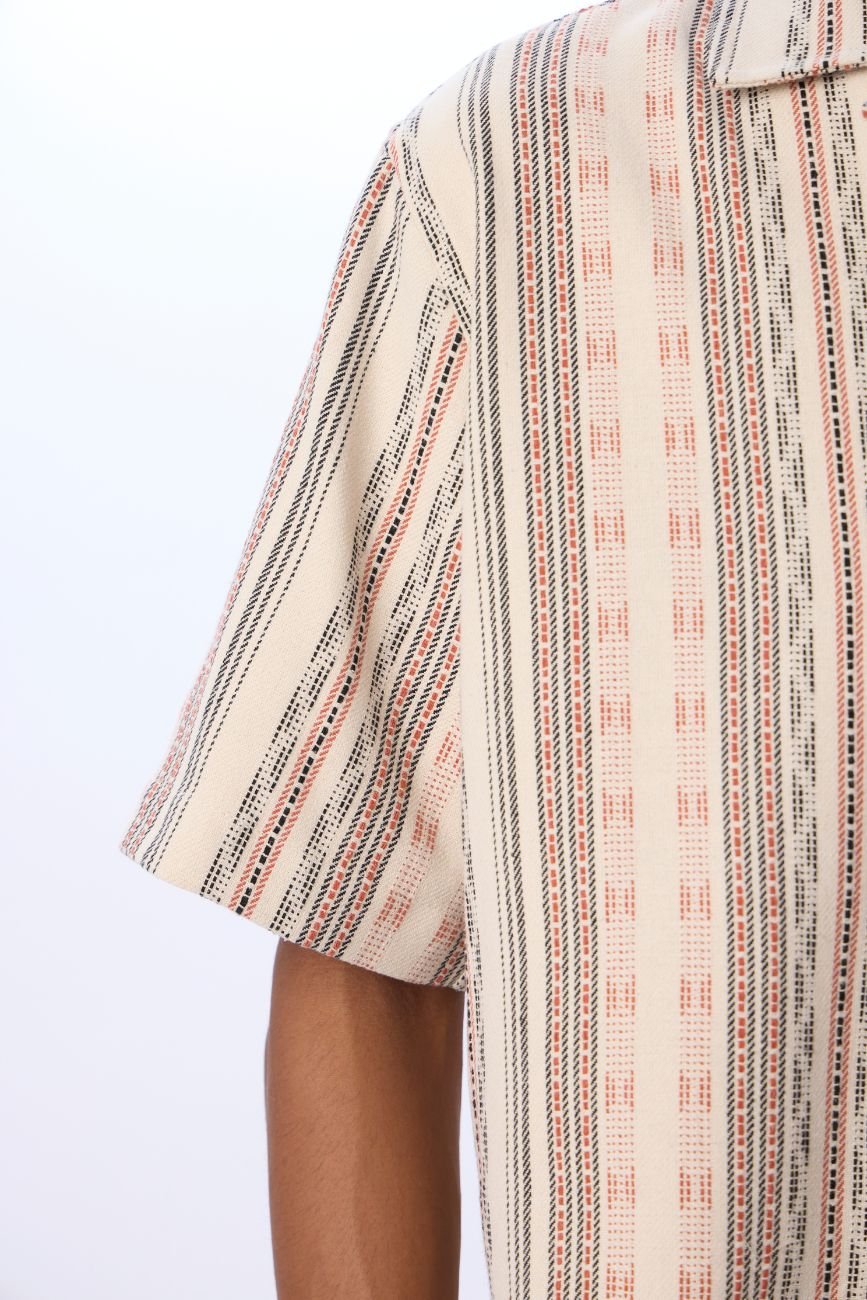 Retro Stripe Resort Shirt - Urban Monkey® - 25SHLF11_MCW_S