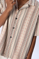 Retro Stripe Resort Shirt - Urban Monkey® - 25SHLF11_MCW_S