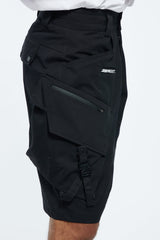 Ripstop Cargo Shorts // Black - Urban Monkey® - UM23_CRGS002_XS/S