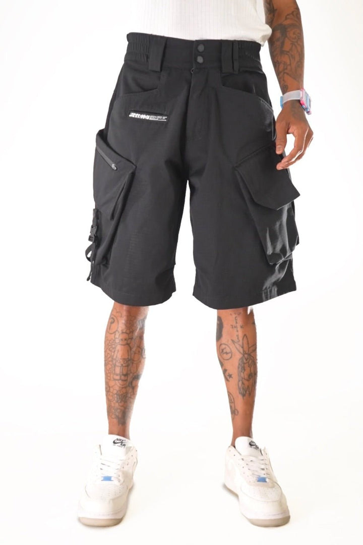 Buy Ripstop Black Cargo Shorts Online – Urban Monkey®