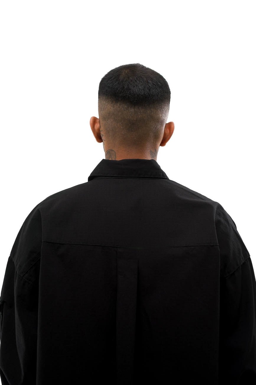 Ripstop Shacket // Black - Urban Monkey® - UM23A_SH_002A_XS