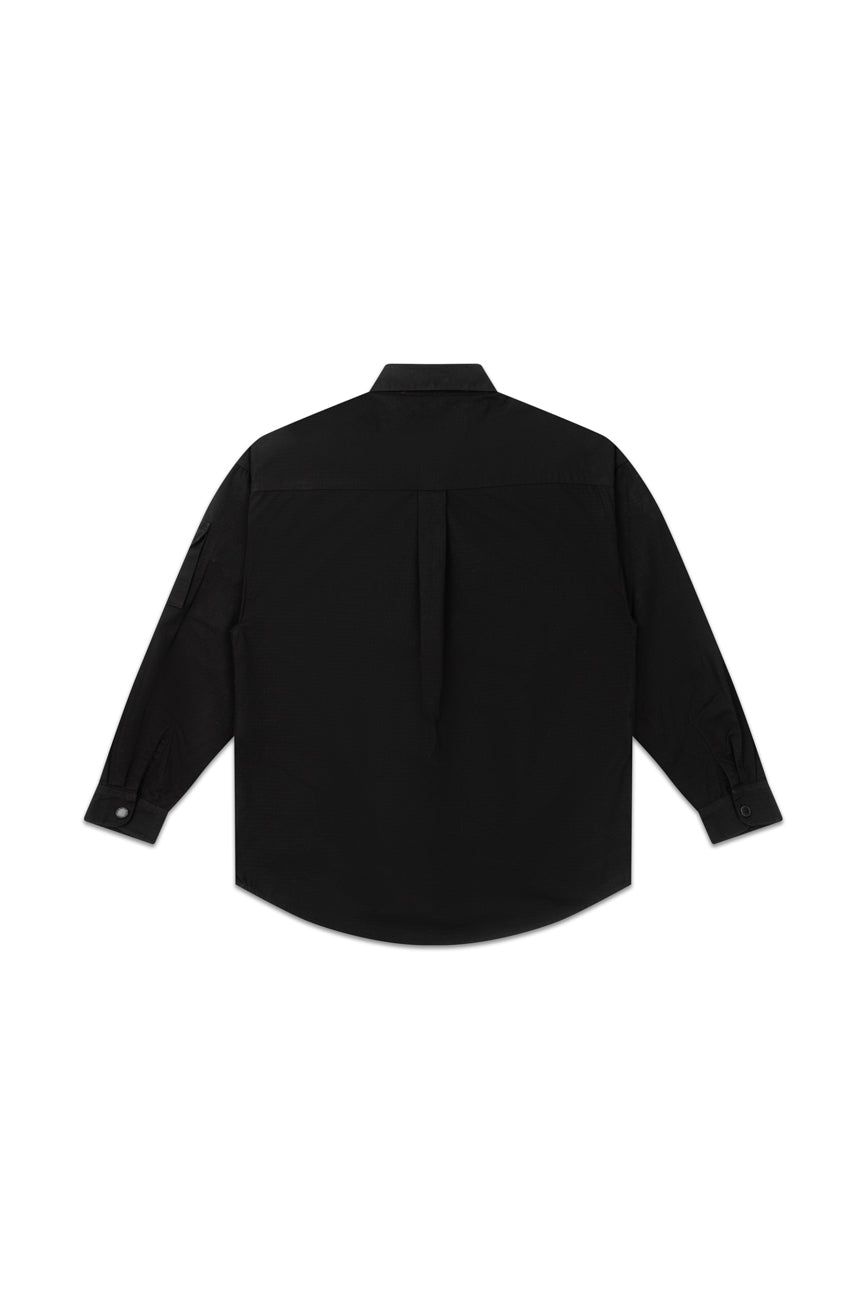 Ripstop Shacket // Black - Urban Monkey® - UM23A_SH_002A_XS