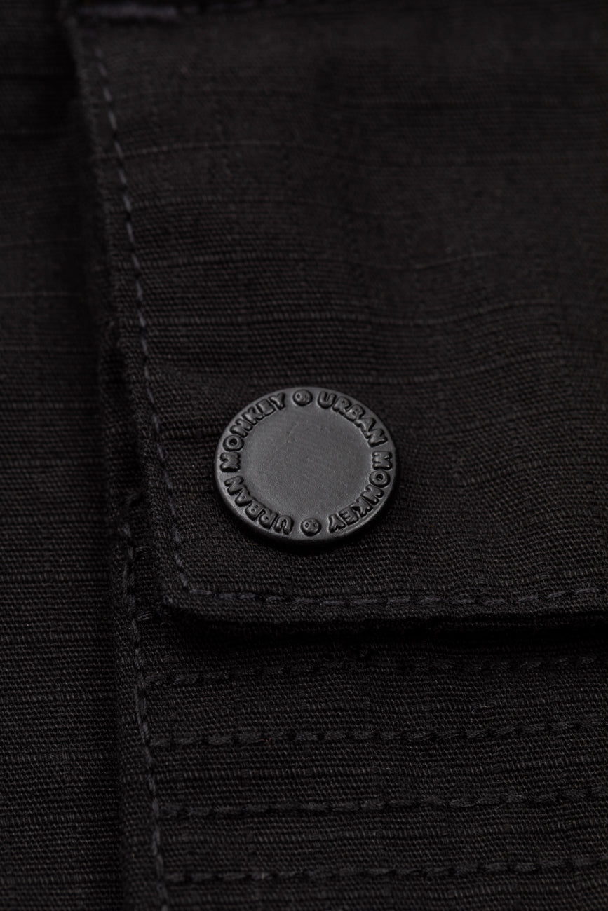 Ripstop Shacket // Black - Urban Monkey® - UM23A_SH_002A_XS