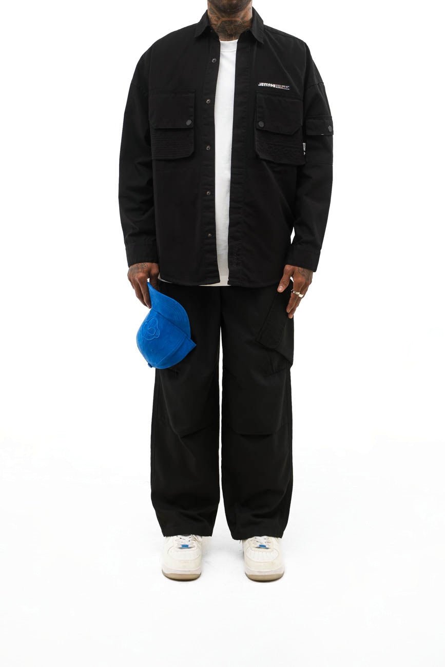 Ripstop Shacket // Black - Urban Monkey® - UM23A_SH_002A_XS