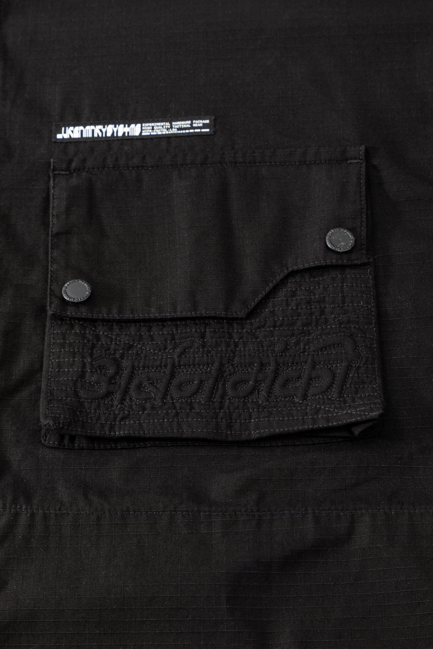 Ripstop Shacket // Black - Urban Monkey® - UM23A_SH_002A_XS