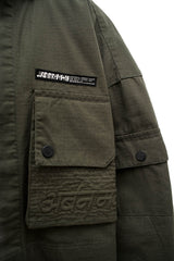 Ripstop Shacket // Olive Green - Urban Monkey® - UM23A_SH_002B_XS