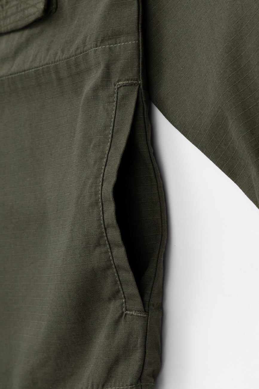 Ripstop Shacket // Olive Green - Urban Monkey® - UM23A_SH_002B_XS