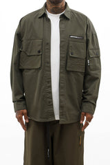 Ripstop Shacket // Olive Green - Urban Monkey® - UM23A_SH_002B_XS