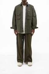 Ripstop Shacket // Olive Green - Urban Monkey® - UM23A_SH_002B_XS