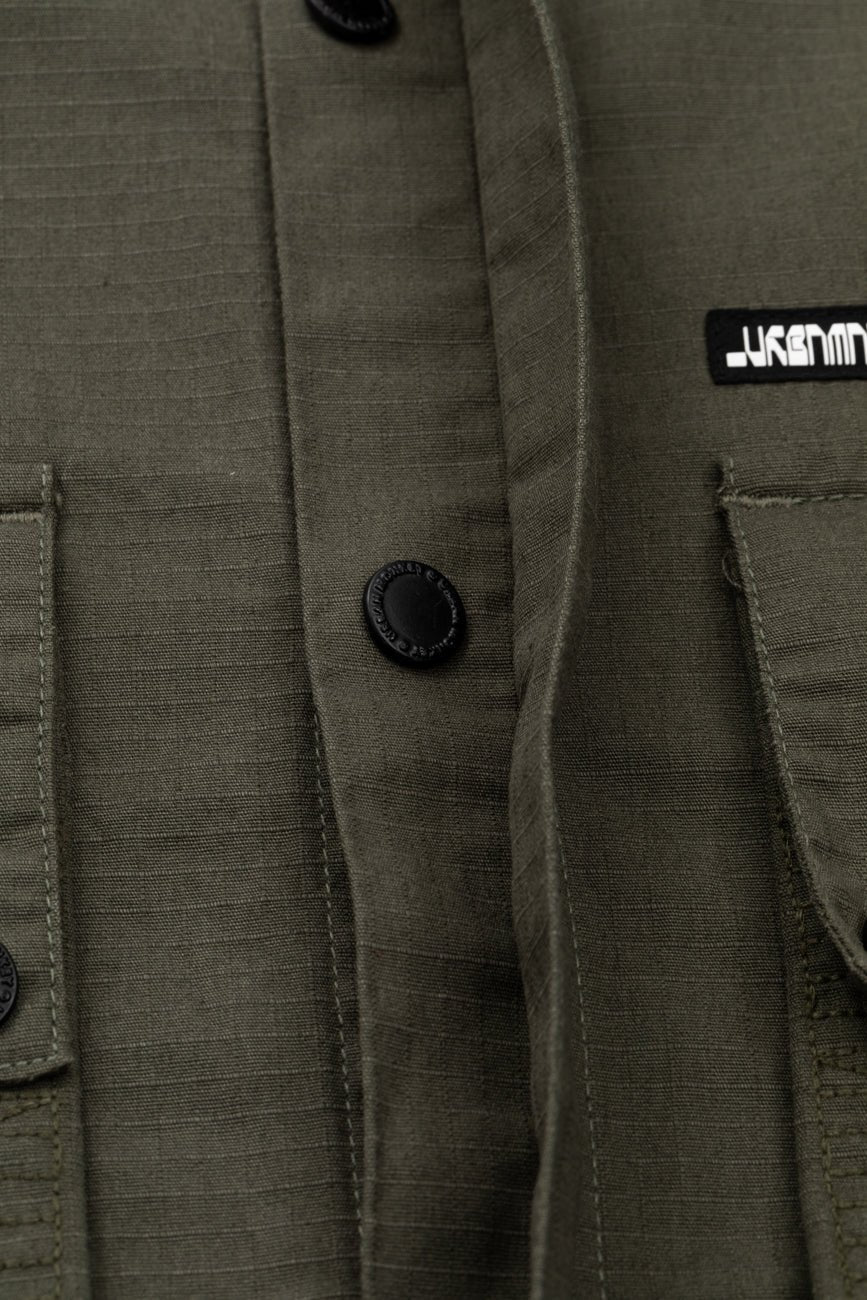 Ripstop Shacket // Olive Green - Urban Monkey® - UM23A_SH_002B_XS