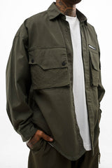 Ripstop Shacket // Olive Green - Urban Monkey® - UM23A_SH_002B_XS
