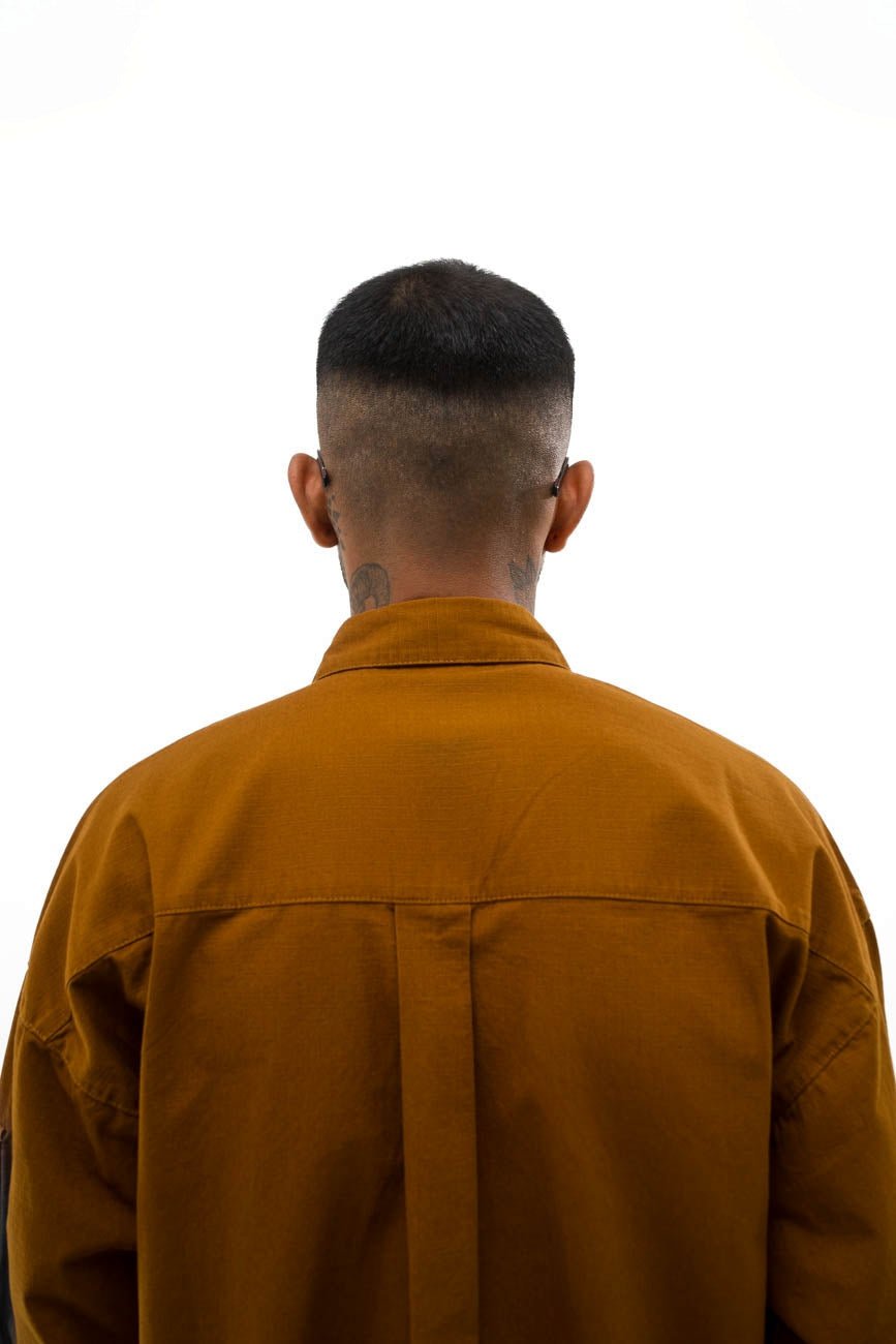 Ripstop Shacket // Tan Brown - Urban Monkey® - UM23A_SH_002C_XS
