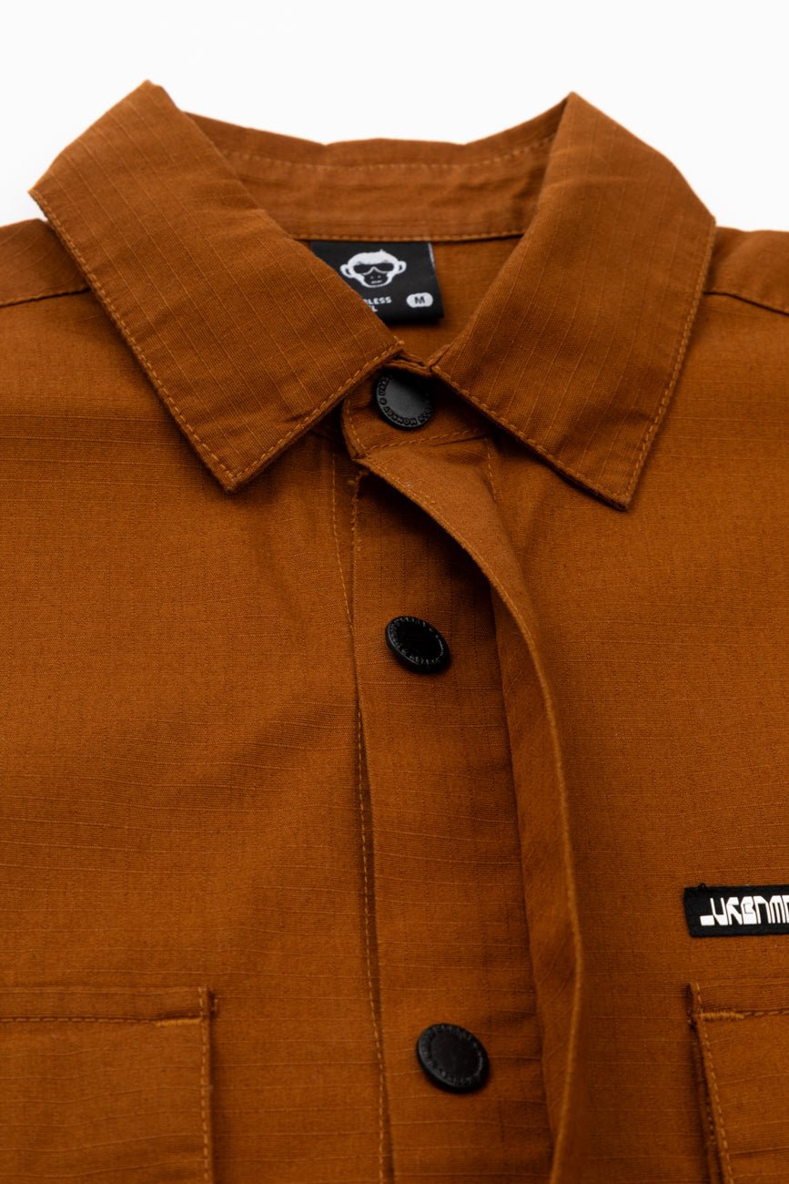 Ripstop Shacket // Tan Brown - Urban Monkey® - UM23A_SH_002C_XS