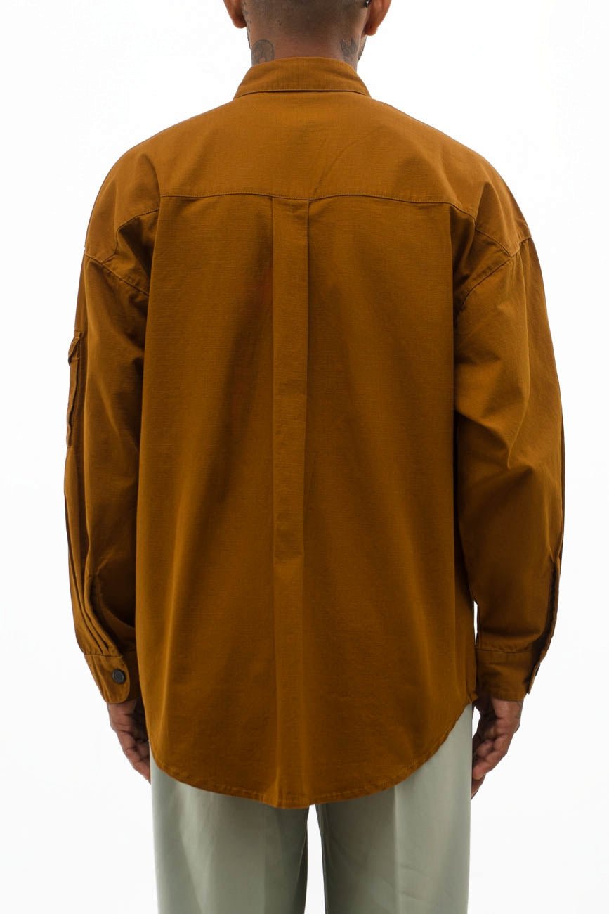 Ripstop Shacket // Tan Brown - Urban Monkey® - UM23A_SH_002C_XS
