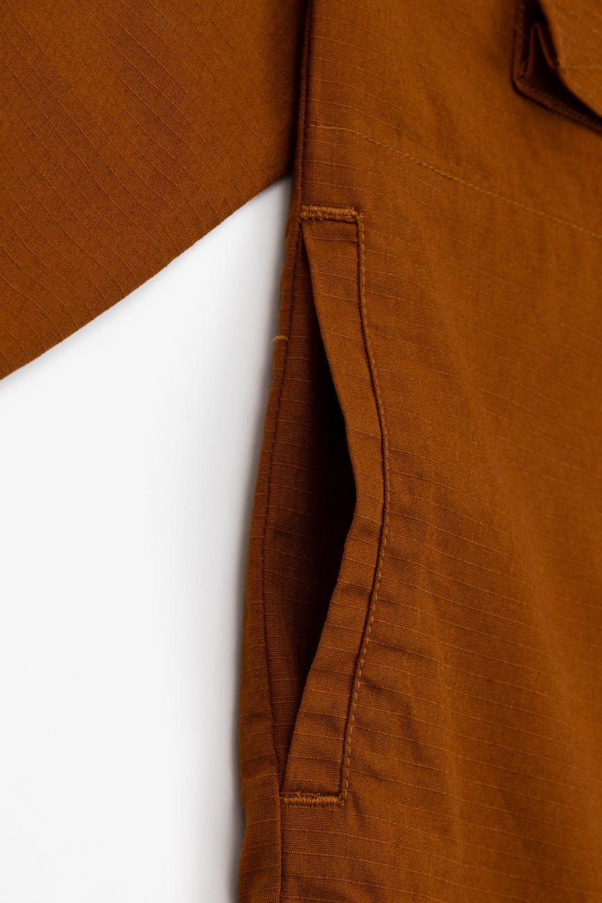 Ripstop Shacket // Tan Brown - Urban Monkey® - UM23A_SH_002C_XS