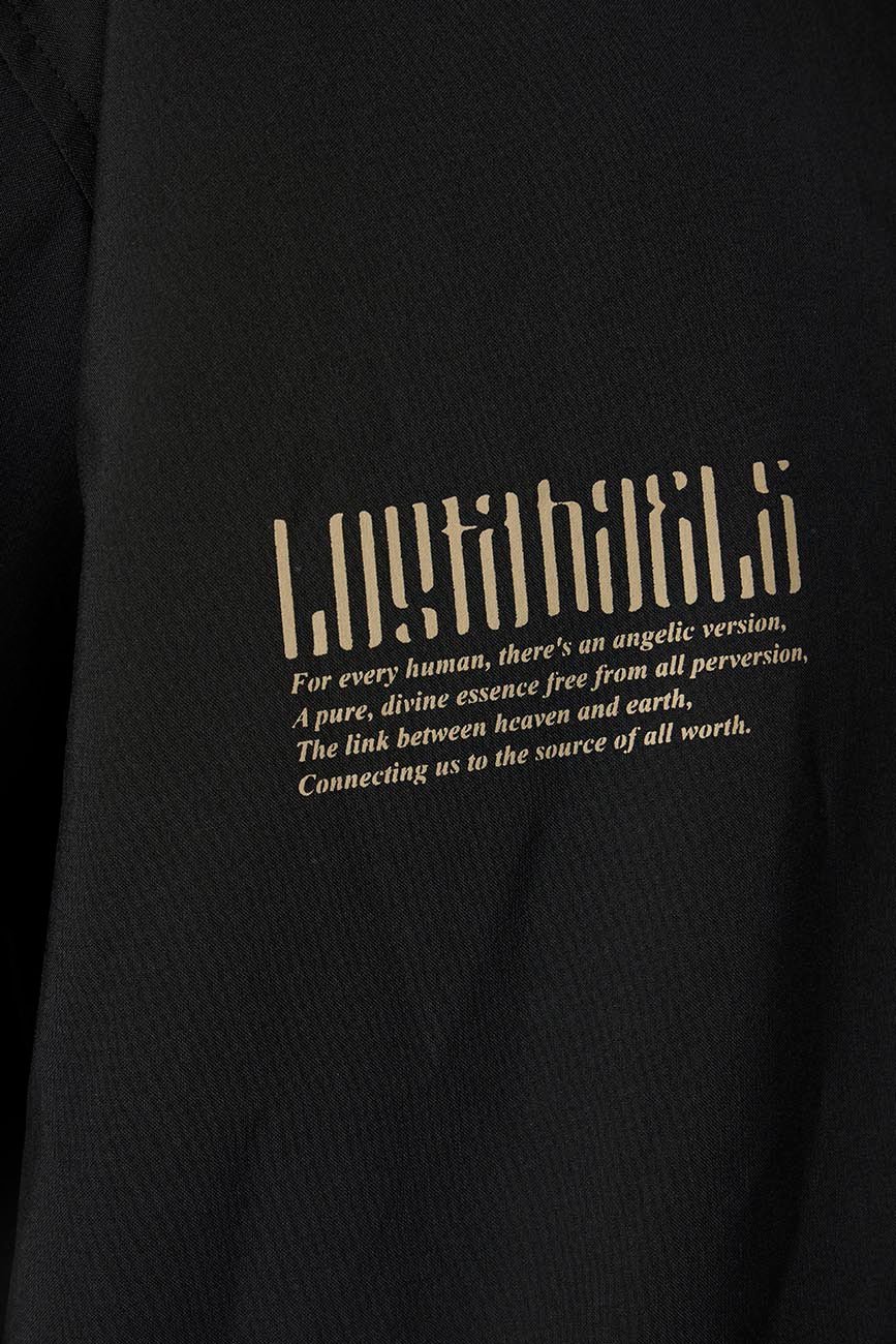Short Sleeve Black Shirt // Lost Angels - Urban Monkey® - UM24_CORE_SH014_S