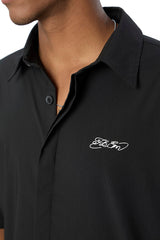 Short Sleeve Black Shirt // System Error - Urban Monkey® - UM24_CORE_SH028_S