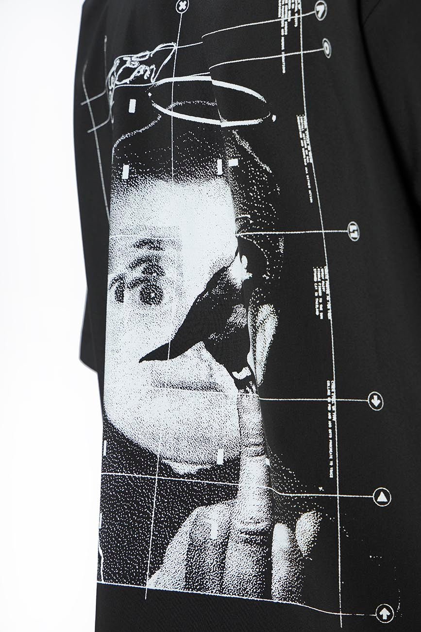 Short Sleeve Black Shirt // System Error - Urban Monkey® - UM24_CORE_SH028_S