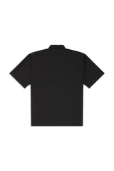 Short Sleeve Half Zipper Shirt // Black - Urban Monkey® - UM24_CORE_SH012_S