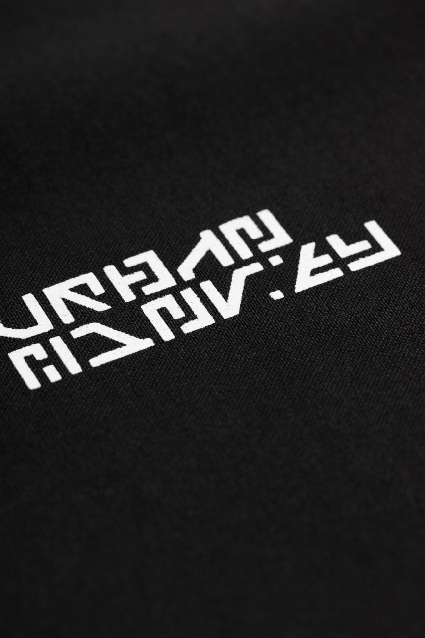 Short Sleeve Half Zipper Shirt // Black - Urban Monkey® - UM24_CORE_SH012_S