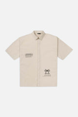 Short Sleeve Off White Shirt // Lost Angels - Urban Monkey® - 25SHBF7_BE_S