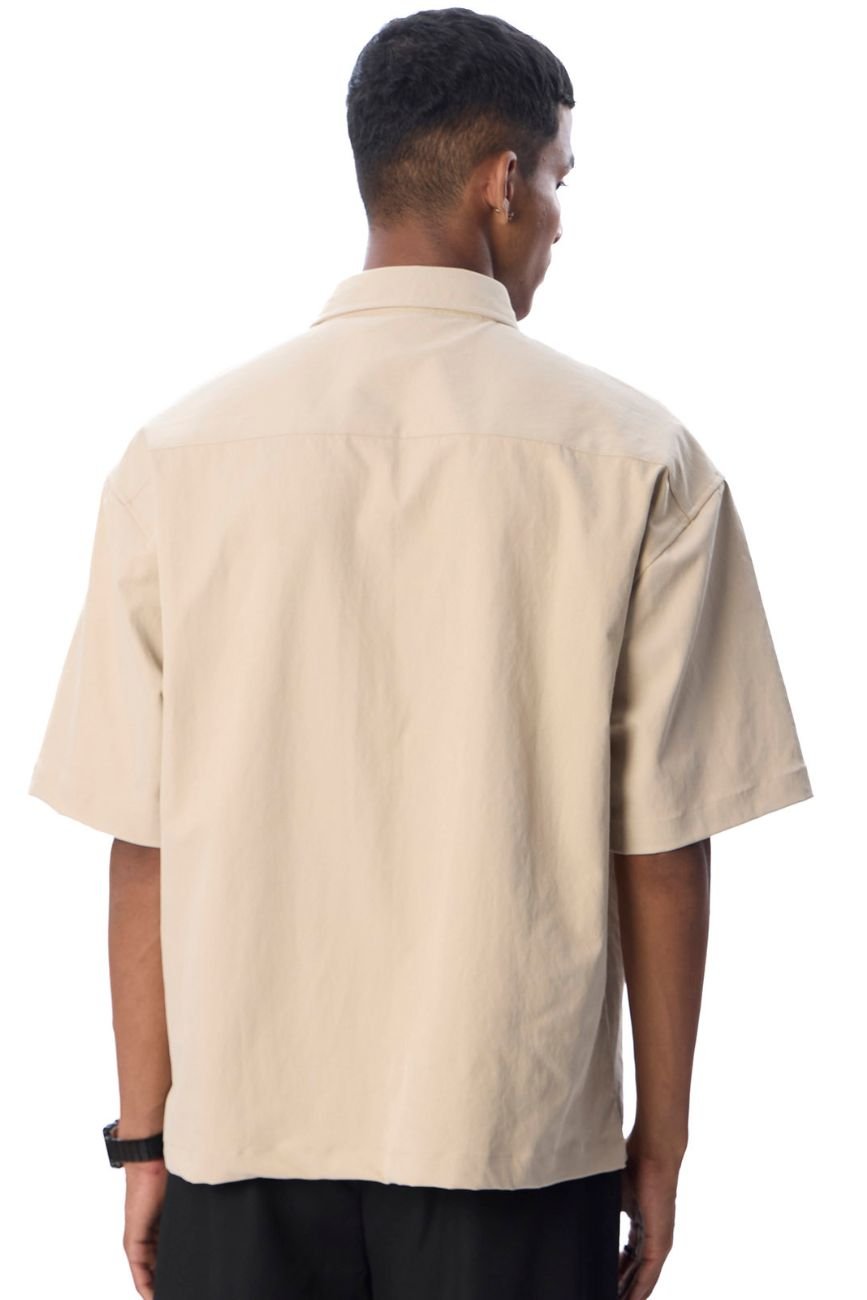 Short Sleeve Polo Shirt // Khaki - Urban Monkey® - 25SHBF1_KH_S