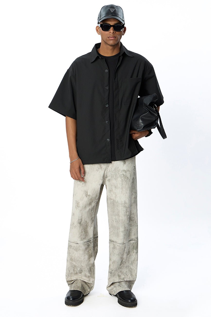 Short Sleeve Shirt // Black - Urban Monkey® - UM23A_SH_007A_S