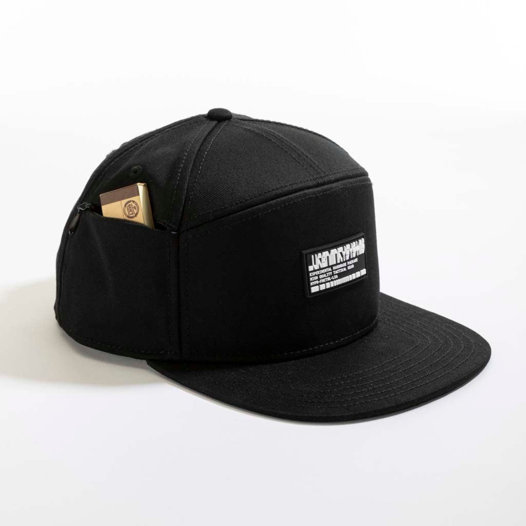 Stash Pocket Snapback // Black - Urban Monkey® - 24S195_BLK