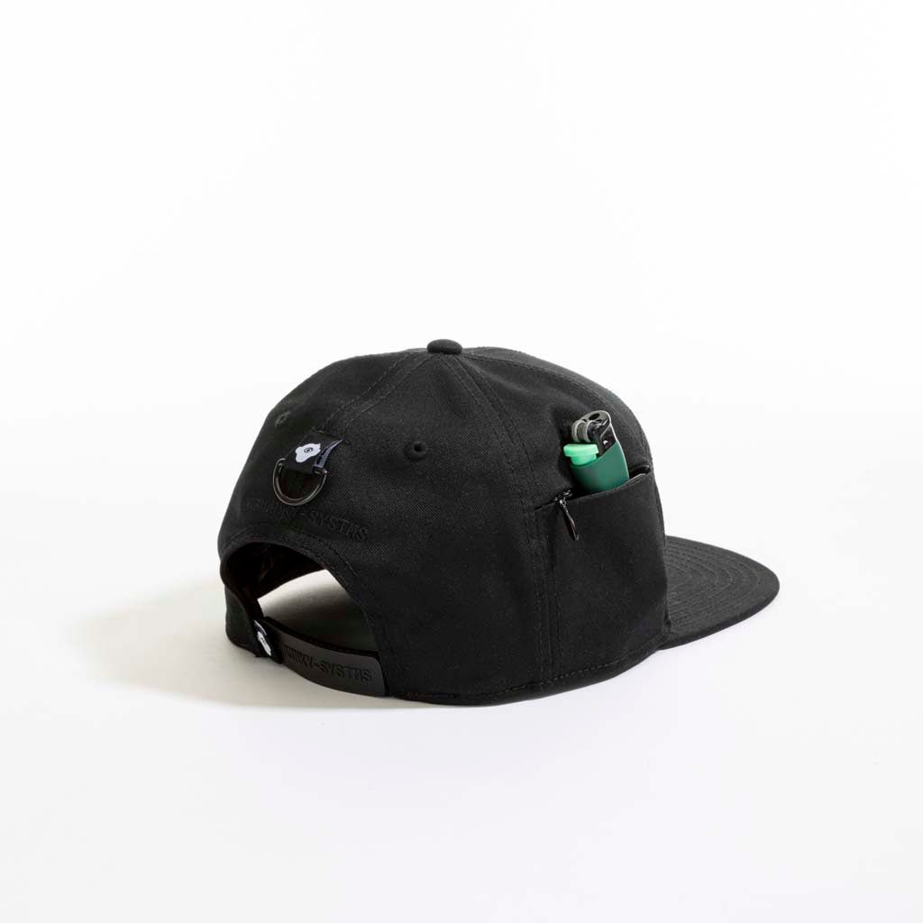 Stash Pocket Snapback // Black - Urban Monkey® - 24S195_BLK