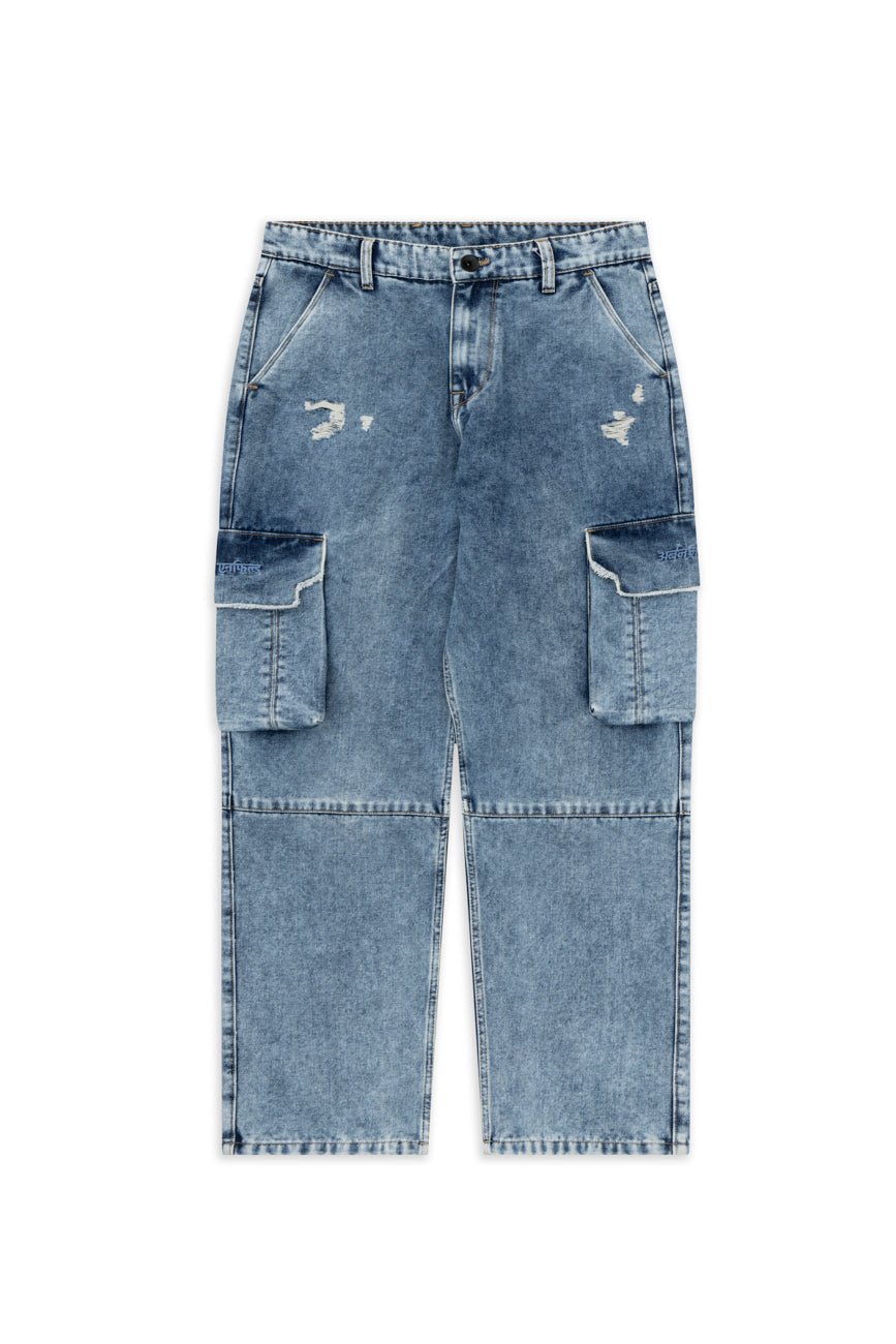 Steel Denim Cargo Pants_Royal Enfield x Urban Monkey - Urban Monkey® - UM24A_RE_DE2_XS