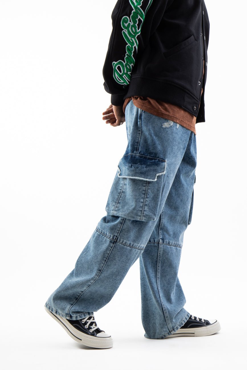 Steel Denim Cargo Pants_Royal Enfield x Urban Monkey - Urban Monkey® - UM24A_RE_DE2_XS