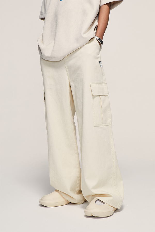 Streetwear Cargo Pants // White