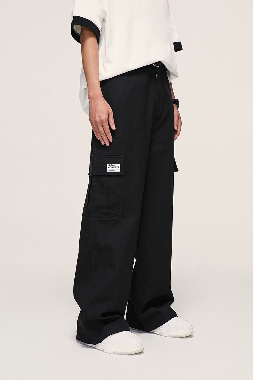Streetwear Cargo Pants // 001 - Urban Monkey® - 12129S23_BLK_S